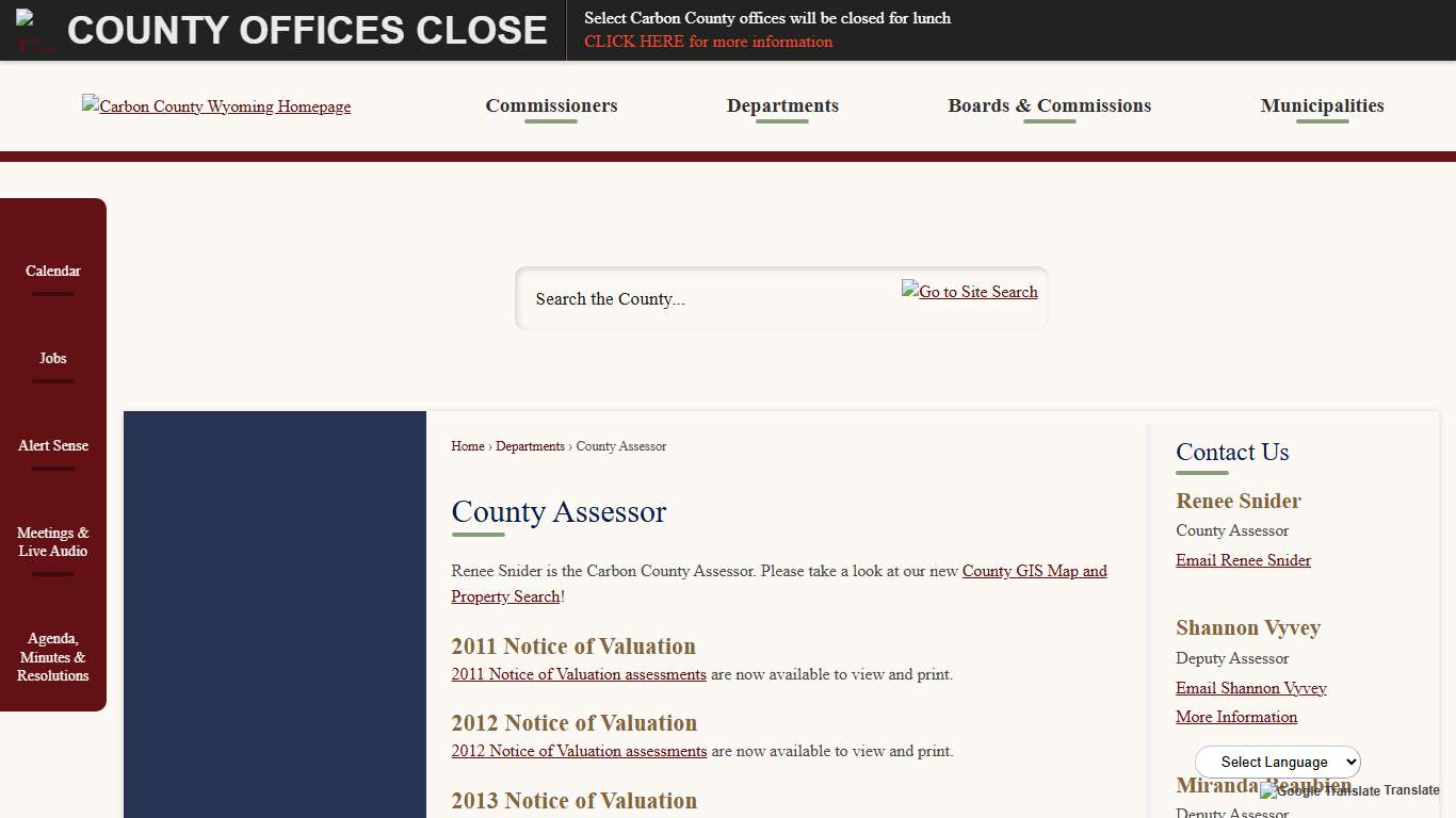County Assessor Carbon County, WY - Official Website